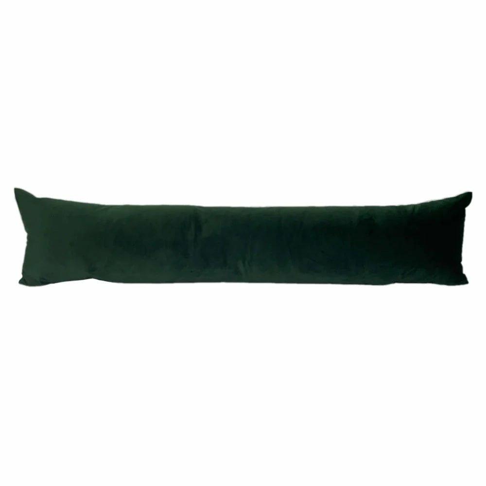 Velvet Draught Excluder Bottle Green