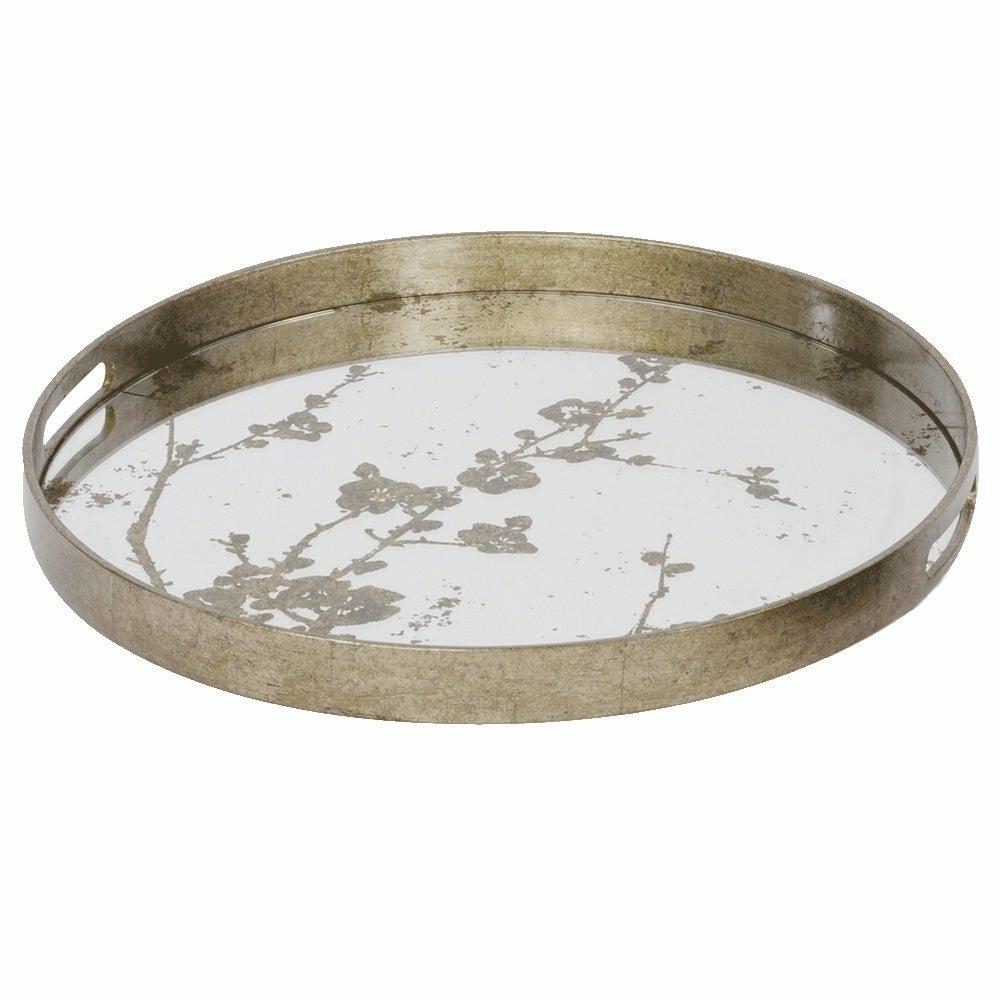 Vienna Antique Gold Blossom Tray, Large