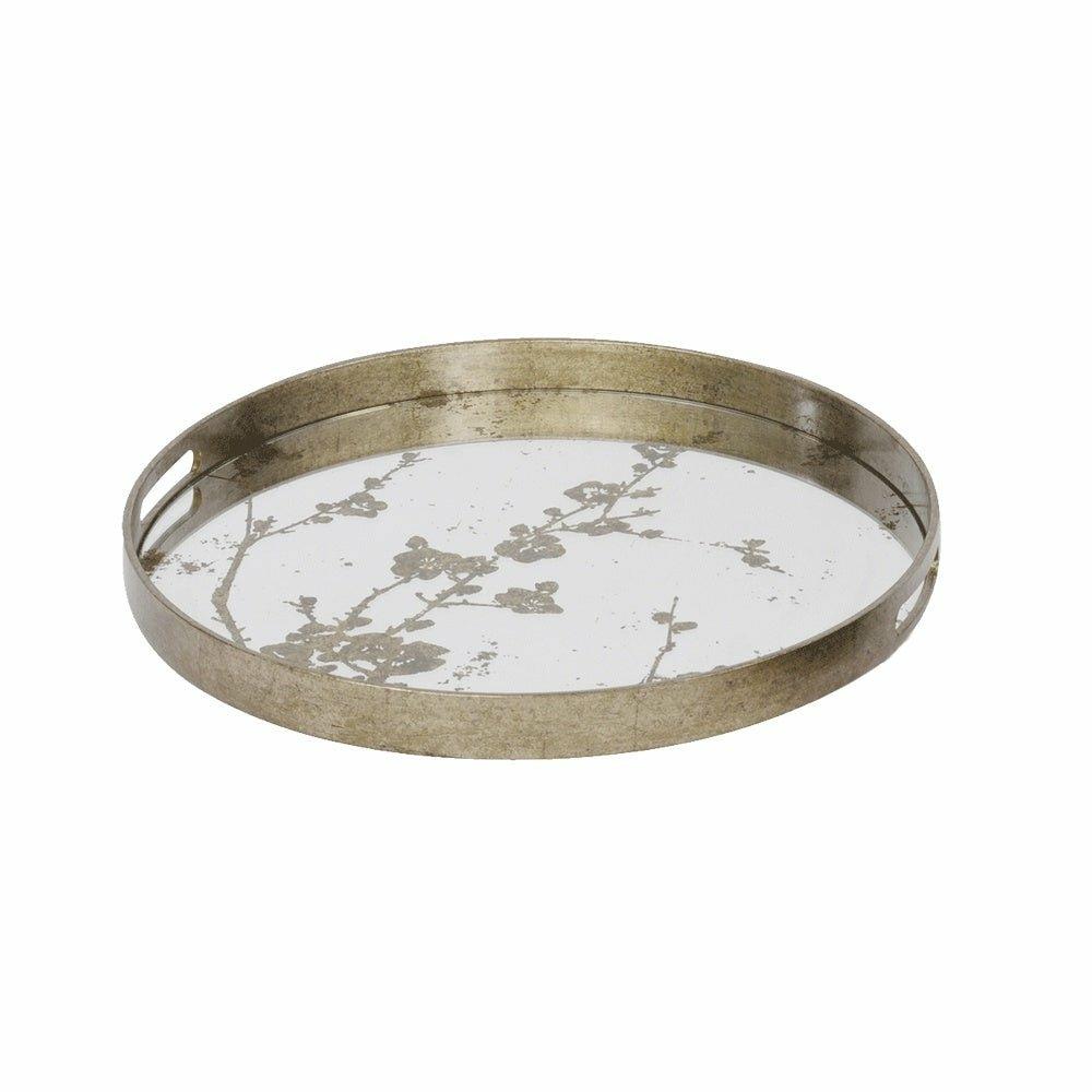 Vienna Antique Gold Blossom Tray, Small