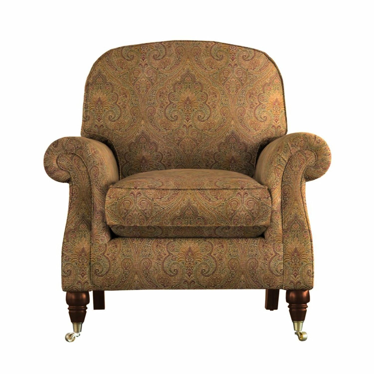 Westbury Armchair by Parker Knoll Hatton Taupe,Fable Dusk,Plush Navy,Flora Oyster,Athena Natural,Thalia Sky,Latitude Duck Egg,Caledonian Pebble,Dash Blue,Gala Stripe,Gala Plain Dove Grey,Nouveaux Caramel,Baslow Medallion,Baslow plain Gold,Hatton Pewter