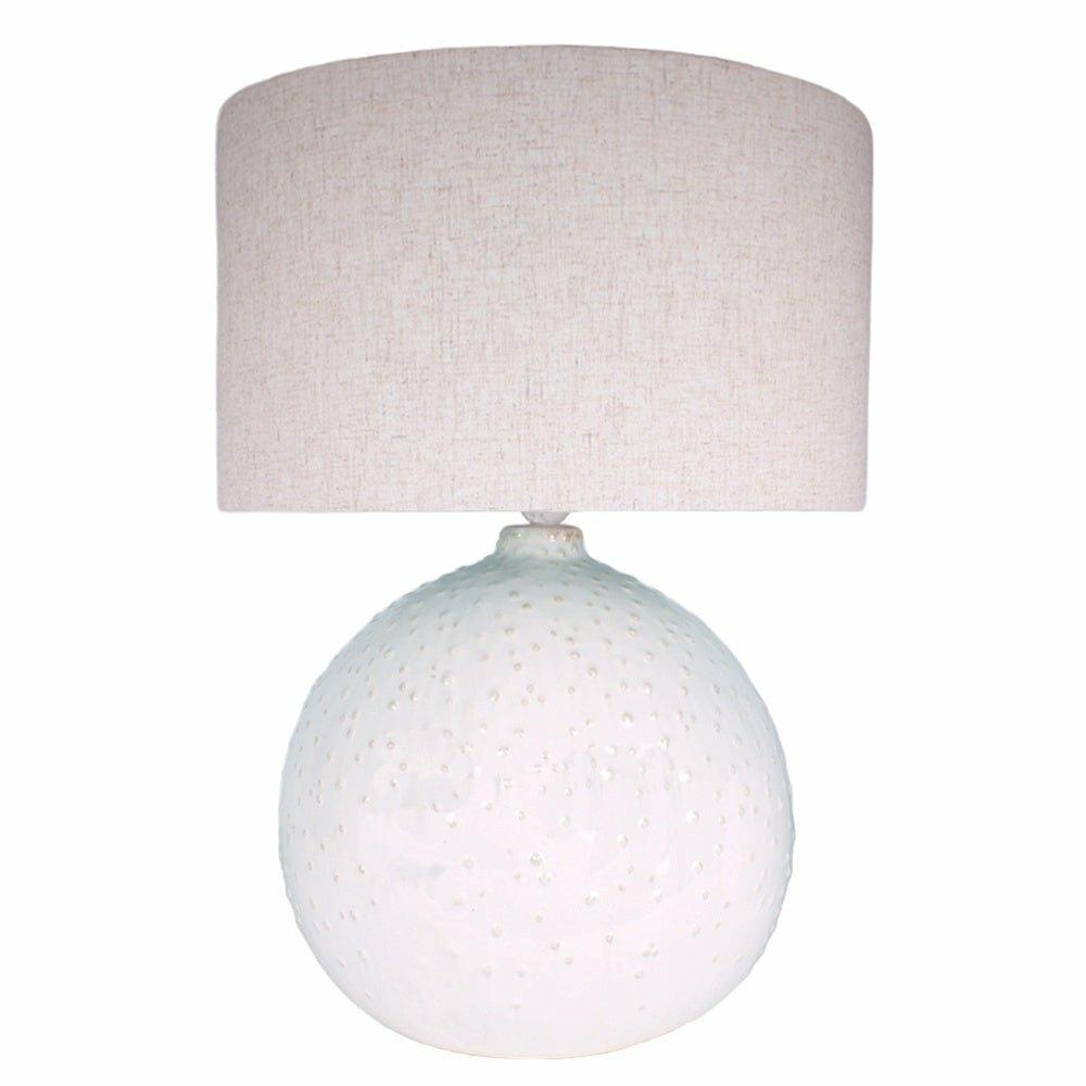 White Ball Table Lamp