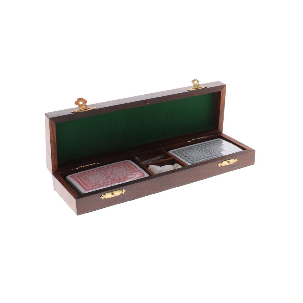 Wooden Cribbage Set with Cards