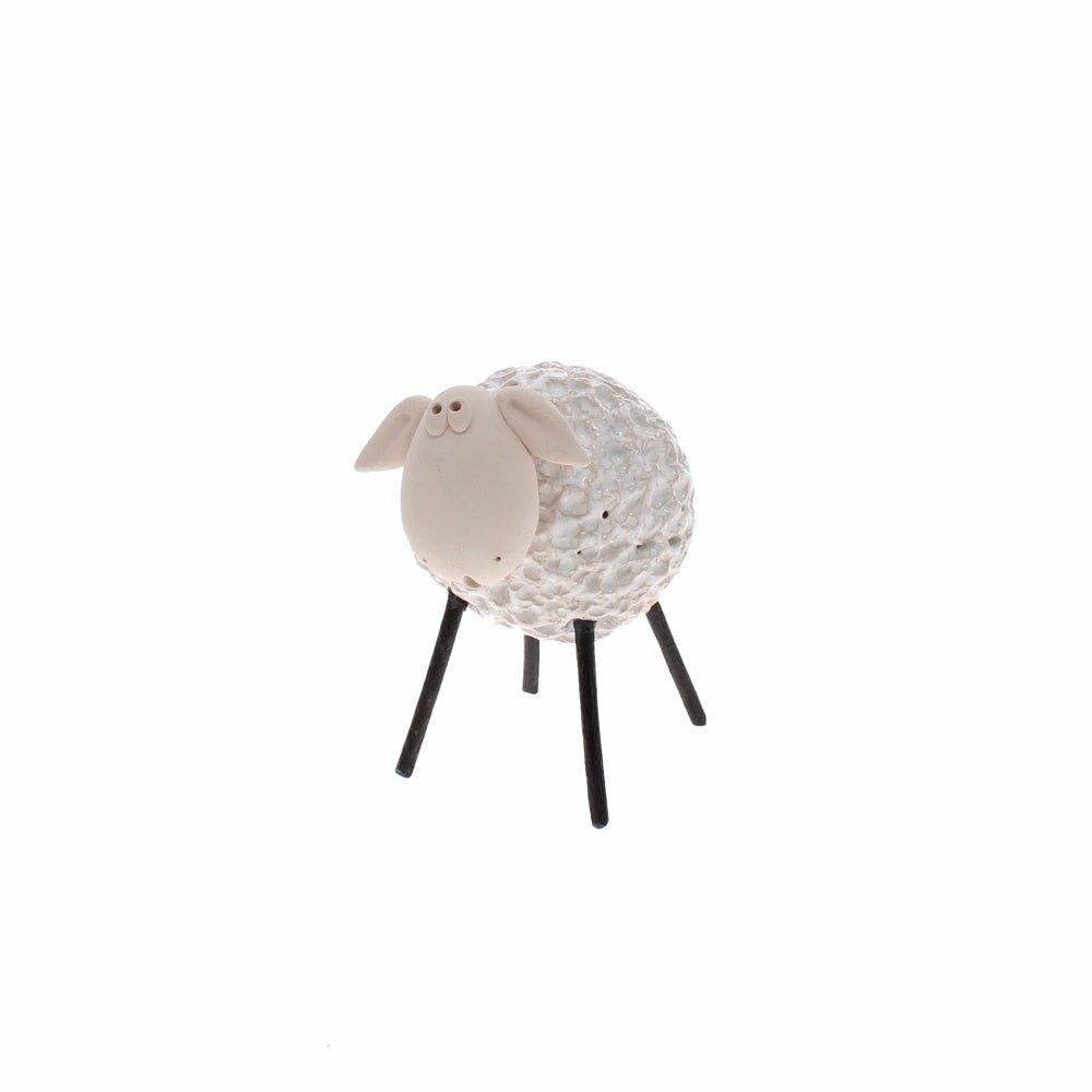 Woolly Ceramic Sheep, White