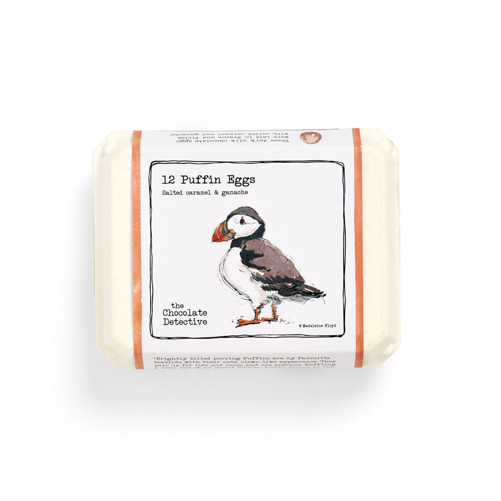 12 Chocolate Puffin Eggs 150g - Angela Reed - 