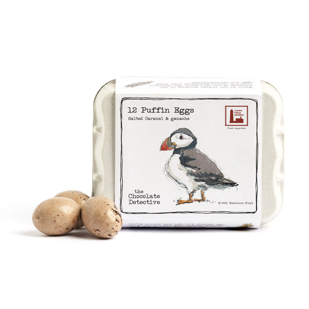 12 Chocolate Puffin Eggs 150g