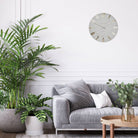 20" Mulberry Wall Clock, Silver Cloud - Angela Reed - 