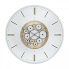 21" Clocksmith Wall Clock Cog Ivory