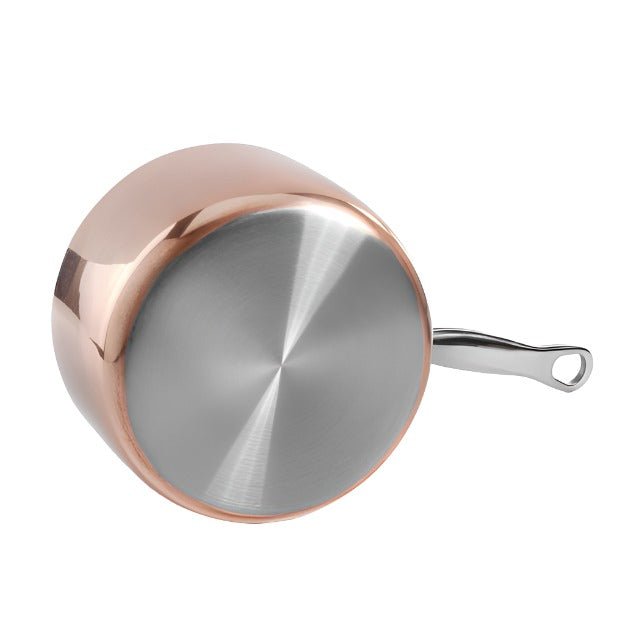 26cm Copper Induction Sauté pan, With lid - Angela Reed - 