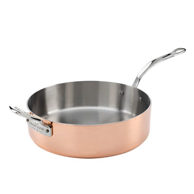 26cm Copper Induction Sauté pan, With lid - Angela Reed - 