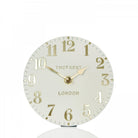 6" Arabic Mantel Clock, Oatmeal