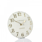 6" Arabic Mantel Clock, Oatmeal