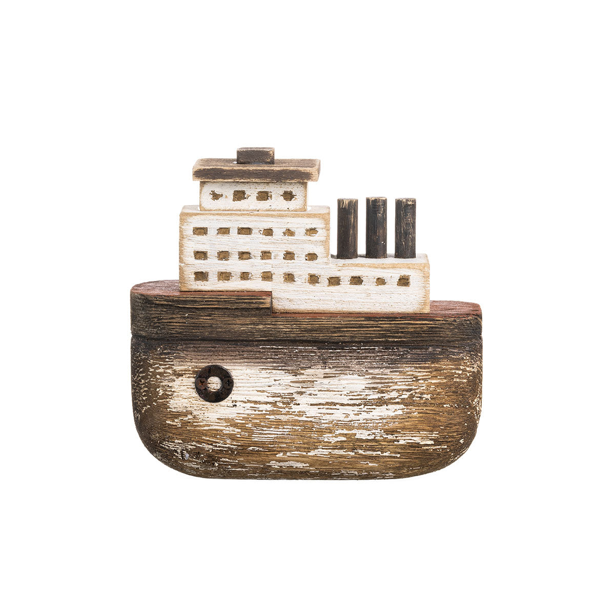 Small Driftwood Steamboat