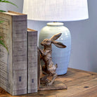 Pale Green Table Lamp with Linen Shade