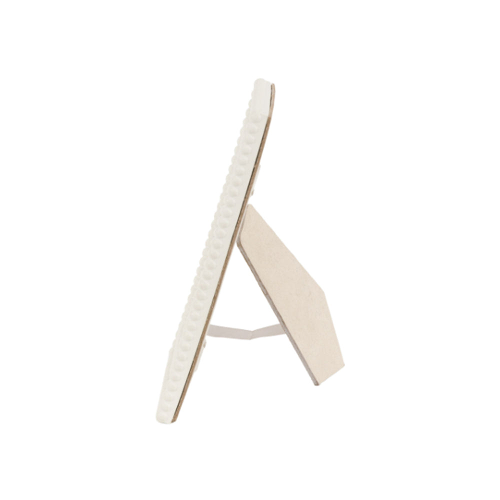 Cove Beaded Photo Frame, White 6 x 4",7 x 5"