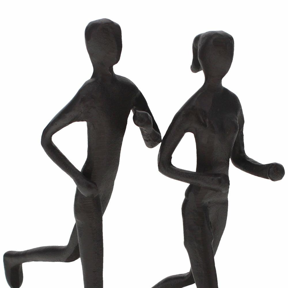 Jogging Couple Sculpture