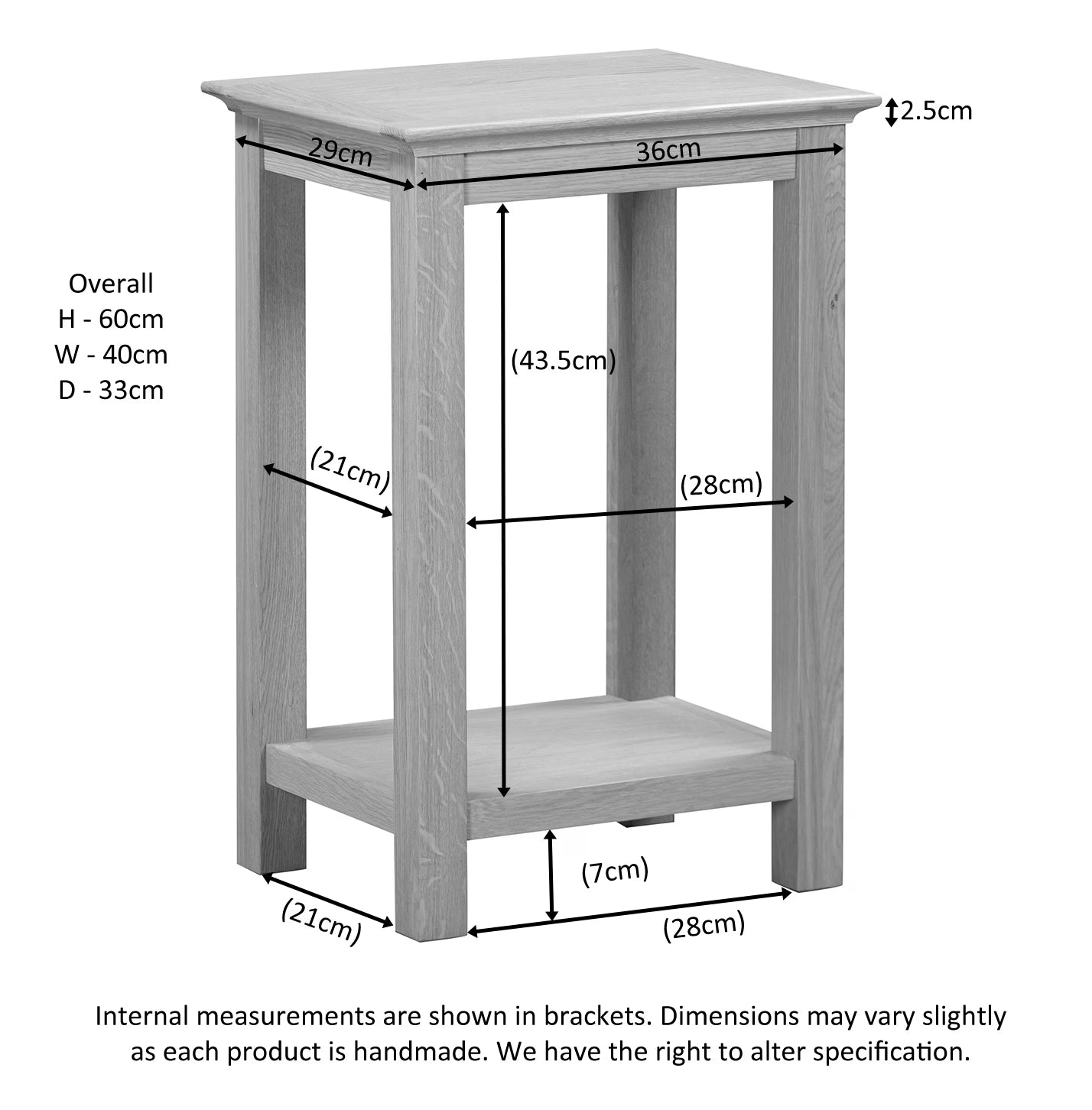 Malmo Tall Lamp Table