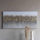 Abstract Golden Reeds Canvas