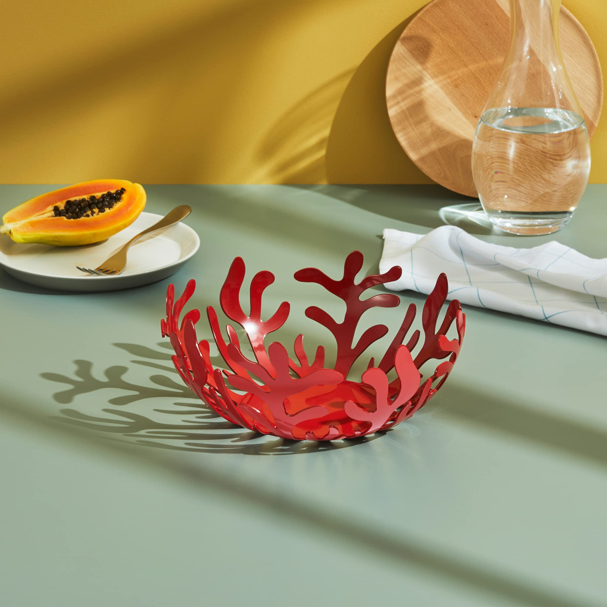 Alessi Mediterraneo Fruit Bowl Green,Red