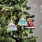 Alpine Angels with Dangling Legs, Assorted Colours - Angela Reed - Christmas Decorations