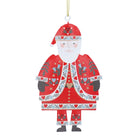 Alpine Tin Santa Decoration