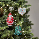 Alpine Tin Santa Decoration