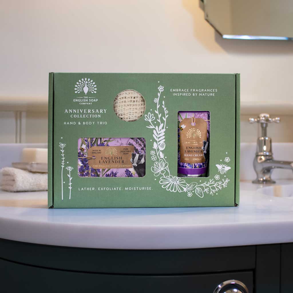 Anniversary English Lavender Hand & Body Trio Gift Set