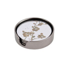 Antique Gold Set Of 4 Blossom Coasters