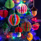 Apple Honeycomb Paper Hanging Decoration