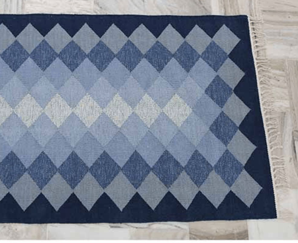 Argyll Rug, Blue 70 x 220 cm,70 x 150 cm