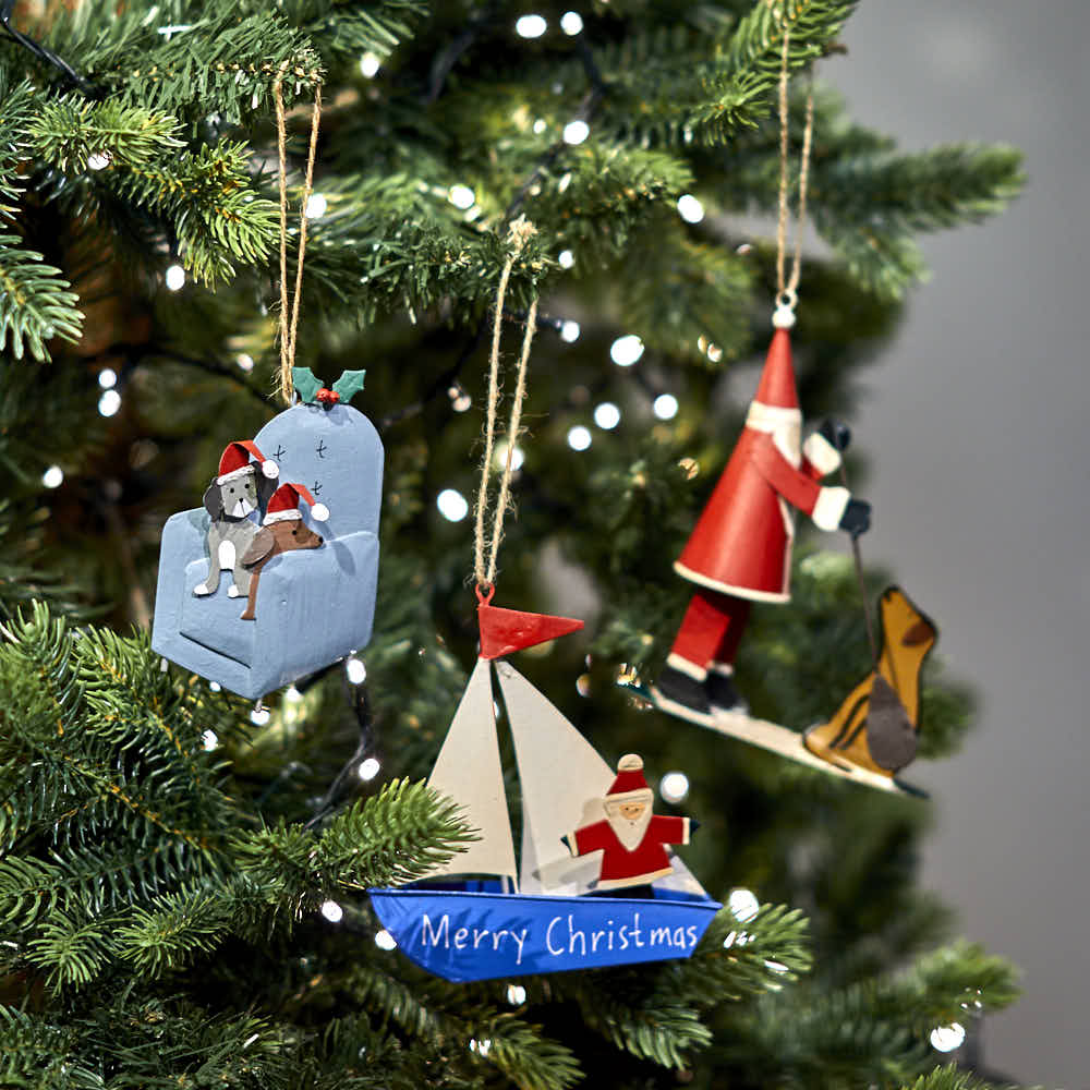 Armchair Christmas Dogs