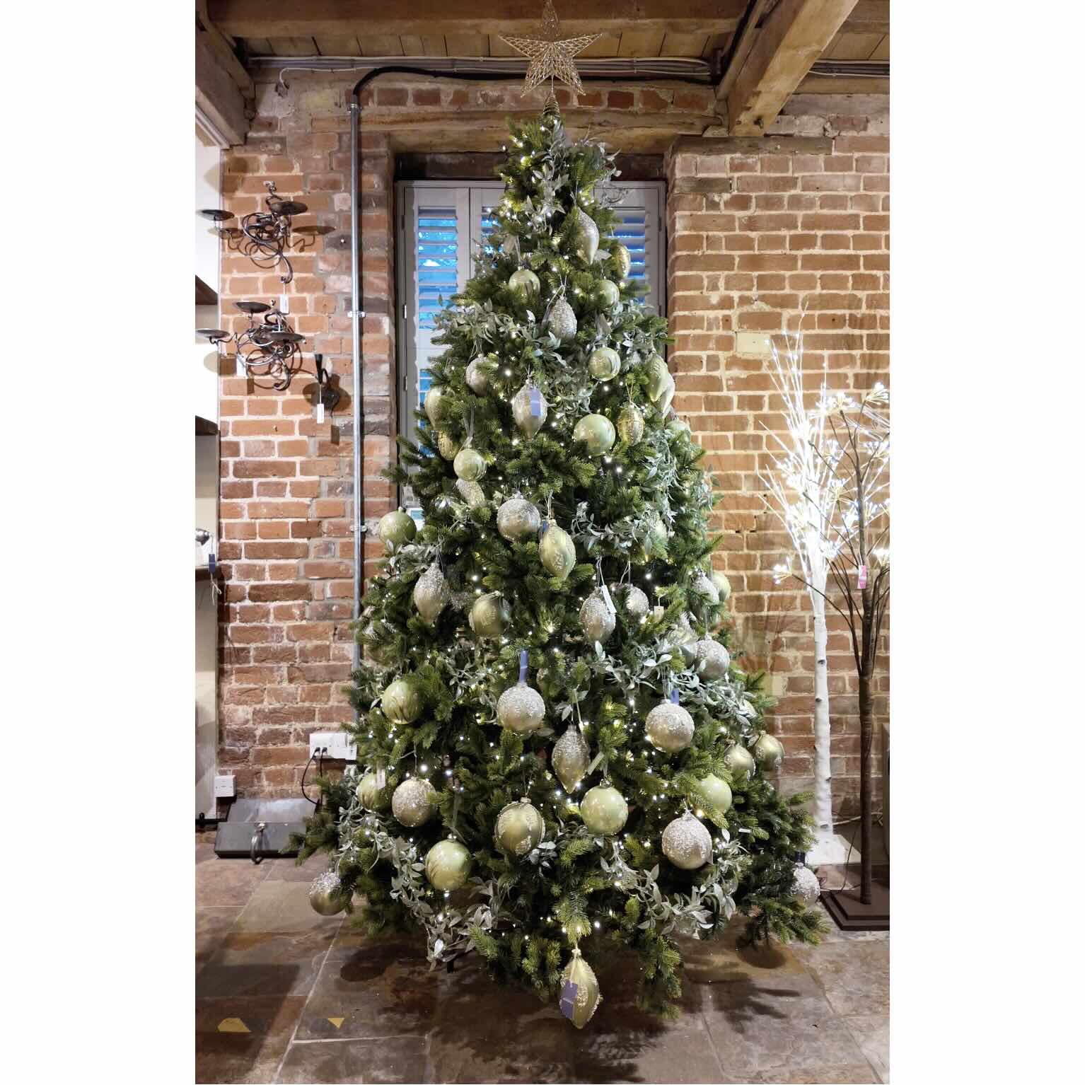 Artificial Spruce Christmas Tree, 8ft - Angela Reed - Christmas Decorations