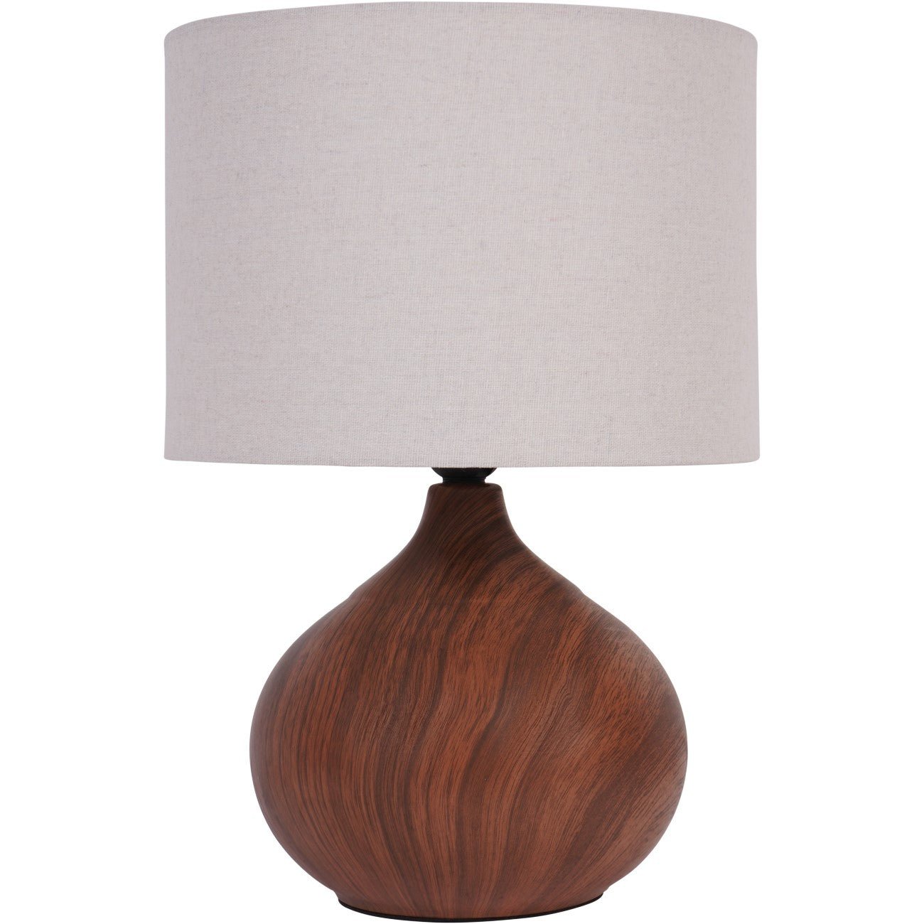 Ashford Wood Effect Ceramic Table Lamp with Shade