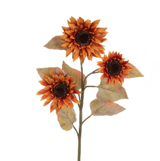 Autumn Orange Sunflower Spray - Angela Reed -