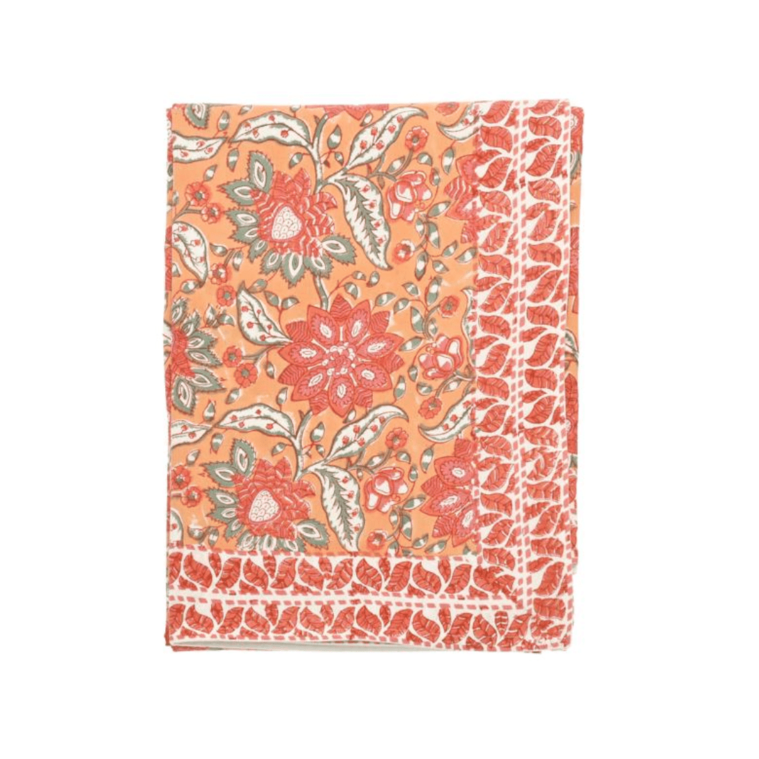 Beatrice Handblock Print Tablecloth