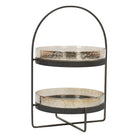 Beresford Glass Two Tier Cake Stand