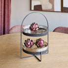 Beresford Glass Two Tier Cake Stand