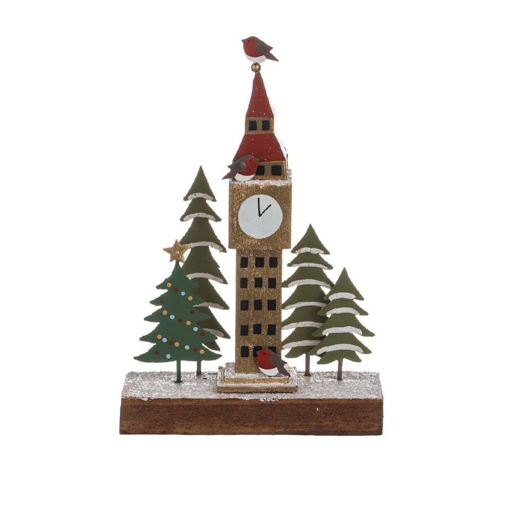 Big Ben Christmas Tree Scene