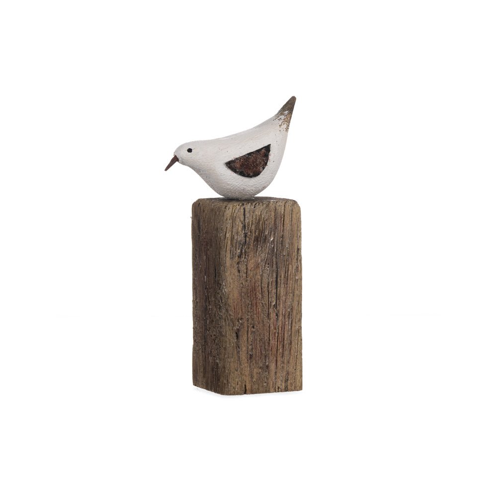 Bird on Driftwood Block, Medium