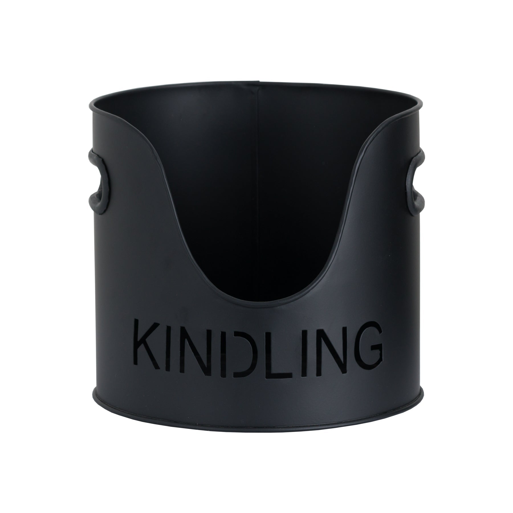 Black Finish Logs And Kindling Buckets & Matchstick Holder - Angela Reed - 