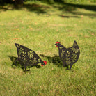Black Hen Garden Ornament