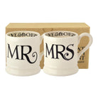 Black Toast 'Mr & Mrs' Set of 2 1/2 Pint Mugs Boxed