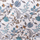 Blue and White Double Quilted Throw