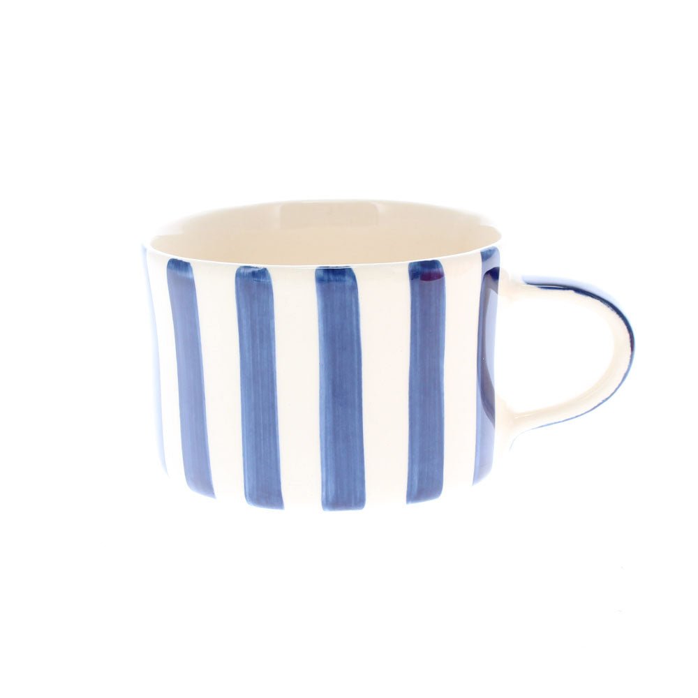 Blue Candy Stripe Mug - Angela Reed - 