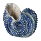 Blue Ceramic Shell Vase