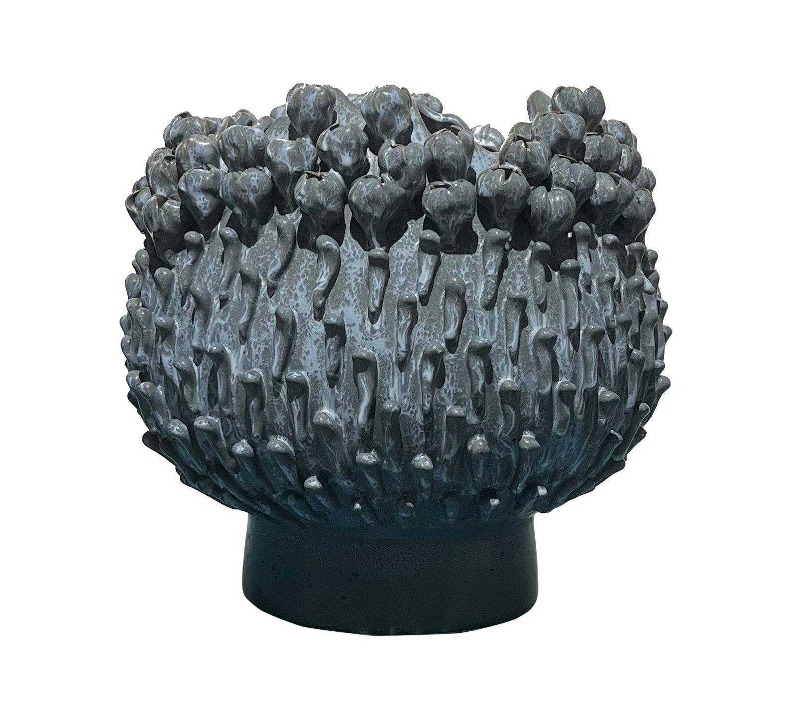 Blue Coral Vase Wide