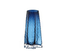 Blue Fluted Glass Vase Tall,Short
