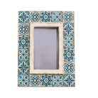 Blue Mosaic Tile Photo Frame