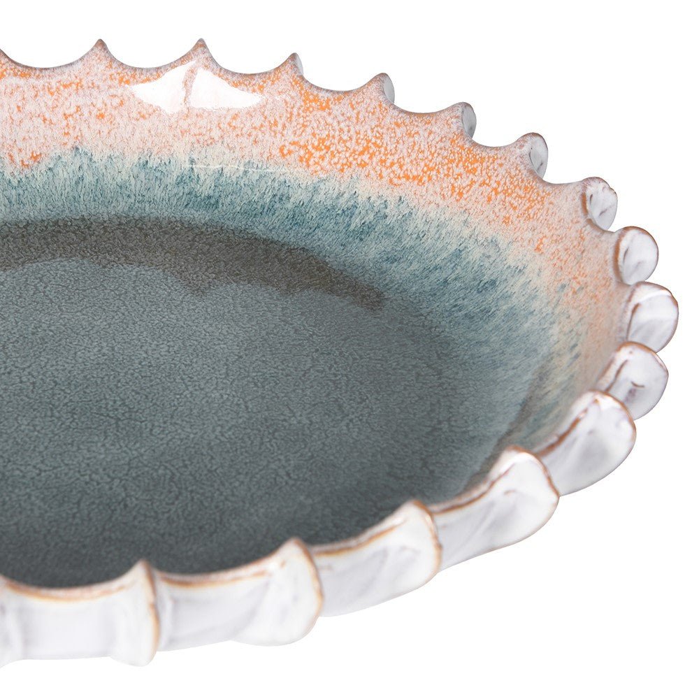Blue Ombre Ridged Plate