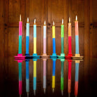 Bright Colour Eco Dinner Candles