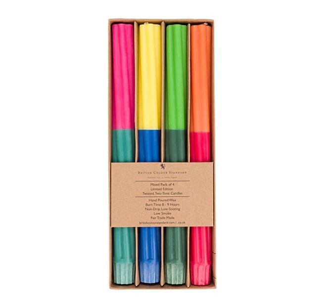 Bright Colour Eco Dinner Candles